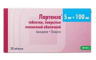 Купить лортенза, таблетки, покрытые пленочной оболочкой 5мг+100мг, 30 шт в Балахне