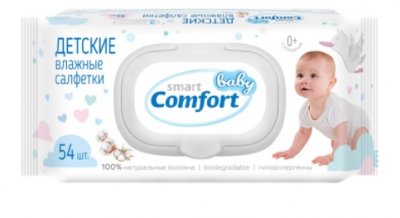 Купить смарт беби комфорт (smart baby comfort) салфетки влажные для детей, 54 шт в Балахне