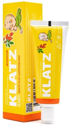 Купить klatz (клатц) зубная паста для детей 0-4лет веселый шиповник без фтора, 40мл в Балахне