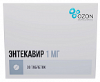 Купить энтекавир, таблетки, покрытые пленочной оболочкой 1мг, 30 шт бад в Балахне