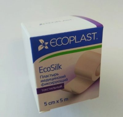 Купить ecoplast ecosilk медицинский фиксирующий текстильный 5см х 5м в Балахне