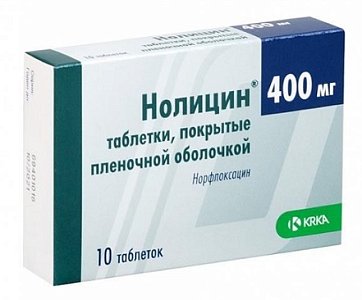 Нолицин, таблетки 400мг, 10 шт