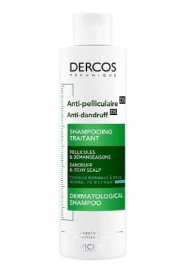 Купить vichy dercos (виши) шампунь дерматологический против перхоти для нормальной и жирной кожи головы 200мл в Балахне