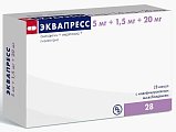 Купить эквапресс, капсулы с модифицированным высвобождением 5мг+1,5мг+20мг, 28 шт в Балахне