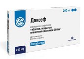 Купить доксеф, таблетки покрытые пленочной оболочкой 200мг, 10 шт в Балахне