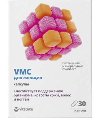 Купить витаминно-минеральный комплекс vmc для женщин витатека, капсулы 0,817г, 30 шт бад в Балахне