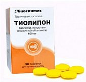 Купить тиолипон, таблетки, покрытые пленочной оболочкой 600 мг, 30 шт в Балахне
