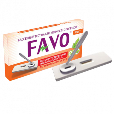 Купить тест для определения беременности favo кассетный с пипеткой, 1 шт в Балахне