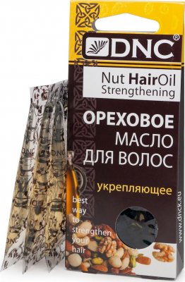 Купить dnc (днц) масло для волос ореховое укрепляющее пакет 15мл, 3шт в Балахне