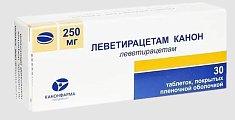 Купить леветирацетам-канон, таблетки, покрытые пленочной оболочкой 250мг, 30 шт в Балахне