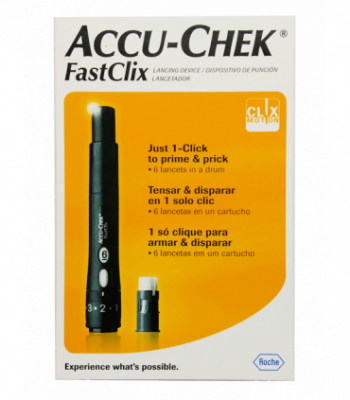 Купить ручка для прокалывания пальца accu-chek fastclix (акку-чек) + 6 ланцет в Балахне