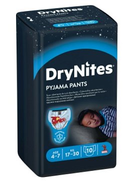 Huggies DryNites (Драйнайтс) трусики одноразовые ночные для мальчиков 4-7 лет, 10 шт