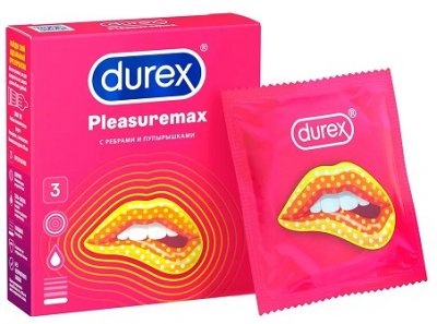 Купить durex (дюрекс) презервативы pleasuremax 3шт в Балахне