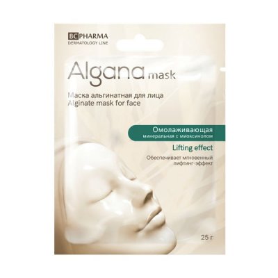 Купить альгана маск (alganamask) маска для лица альгинатная омолаживающая минеральная, 1 шт в Балахне