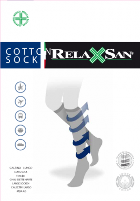 Купить релаксан (relaxsan) гольфы мужские с хлопком cotton socks размер 4, черный в Балахне