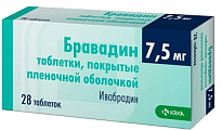 Купить бравадин, таблетки, покрытые пленочной оболочкой 7,5мг, 28 шт в Балахне