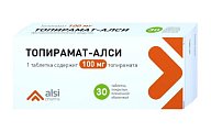 Купить топирамат-алси, таблетки покрытые пленочной оболочкой 100мг, 50 шт в Балахне