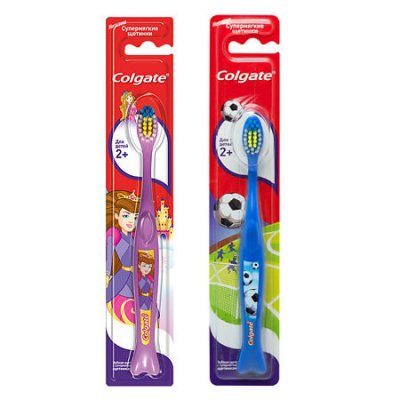 Купить колгейт (colgate) зубная щетка детская супермягкие щетинки от 2 лет, 1 шт в Балахне