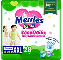 Купить merries (меррис) good skin подгузники-трусики размер xхl 15-25кг, 28 шт в Балахне