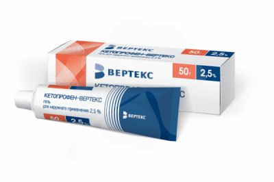 Купить кетопрофен-вертекс, гель для наружного применения 2,5%, 50г в Балахне