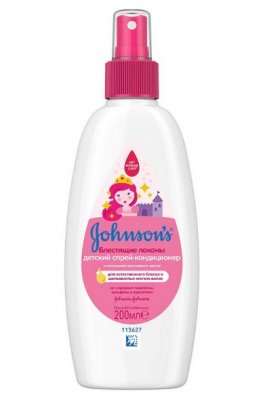 Купить johnson's baby (джонсон беби) спрей для волос блестящие локоны 200мл в Балахне