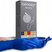 Купить перчатки benovy смотровые латексные нестерильные неопудренные повышенной прочности, размер хl, 25 пар в Балахне