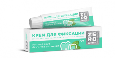 Купить zero white (зеро вайт) крем дя фиксации зубных протезов экстрасильный мятный вкус 70г в Балахне