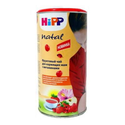 Купить hipp (хипп) чай для кормящих мам фруктовый с витаминами, 200г в Балахне