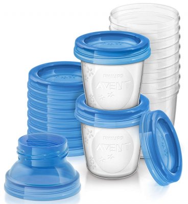 Купить avent (авент) набор контейнеров для хранения грудного молока 10шт+ стерильная чаша via(180мл) в Балахне