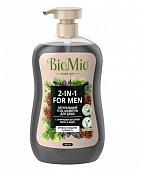 Купить biomio (биомио) гель-шампунь 2в1 для душа натуральный с эфирным маслом мыты и кедра, 650мл в Балахне