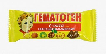 Гематоген С Вита плюс плитка 50г