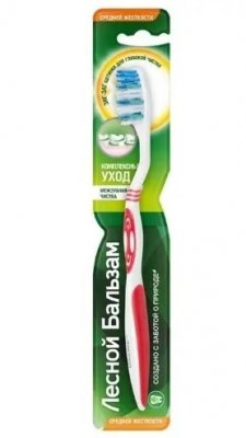 Купить лесной бальзам зубная щетка комплексный уход средней жесткости, 1 шт в Балахне