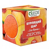 Купить oleos (олеос) шар для ванн бурлящий персик, 110г в Балахне