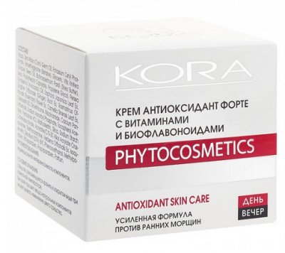 Купить kora (кора) крем антиоксидант форте для лица с витаминами и биофлавоноидами 50мл в Балахне