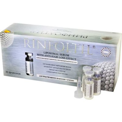 Купить rinfoltil (ринфолтил) липосомальная сыворотка против выпадения волос для предотвращения облысения мужчин, 30 шт в Балахне