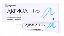 Купить акриол про, крем для местного и наружного применения 2,5%+2,5%, туба 5г в Балахне