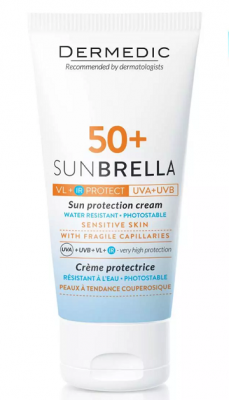 Купить dermedic sunbrella (дермедик) солнцезащитный крем для чувствительной кожи, 50мл spf50+ в Балахне