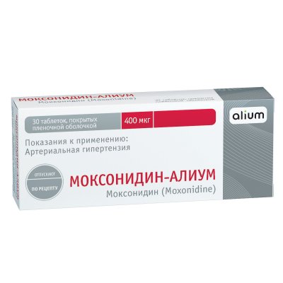 Купить моксонидин-алиум, таблетки, покрытые пленочной оболочкой 0,4мг, 30 шт в Балахне