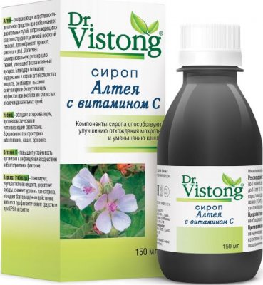 Купить dr vistong (дорктор вистонг) сироп алтея с витамином с, флакон 150мл бад в Балахне