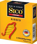 Купить sico (сико) презервативы ribbed ребристые 3шт в Балахне