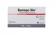 Купить валтеро-эйч, таблетки покрытые пленочной оболочкой 80 мг+ 12,5 мг, 30 шт в Балахне