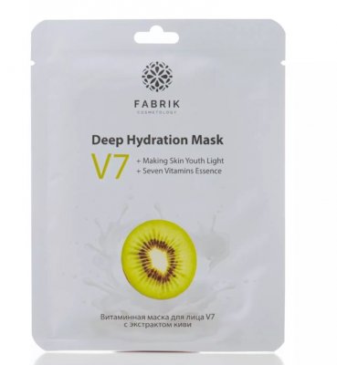 Купить fabrik cosmetology (фабрик косметик) v7 маска для лица тканевая витаминная с экстрактом киви 1 шт. в Балахне