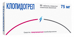 Купить клопидогрел, таблетки, покрытые пленочной оболочкой 75мг, 90 шт в Балахне