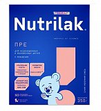 Нутрилак (Nutrilak) Премиум ПРЕ молочная смесь для недоношенных и маловесных детей, 350г