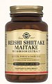 Купить solgar (солгар) экстракт грибов рейши, шиитаке и мейтаке, капсулы 505мг 50 шт бад в Балахне