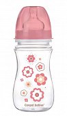 Купить canpol (канпол) бутылочка pp easystart с широким горлышком антиколиковая с 3 месяцев розовая, 240 мл в Балахне
