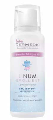 Купить dermedic linum emollient baby (дермедик) лосьон для тела легкий для детей с рождения 205 г в Балахне