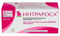Купить интрароса, суппозитории вагинальные 6,5мг, 28 шт+ в комплекте с аппликаторами-6 шт в Балахне