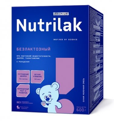 Купить нутрилак (nutrilak) премиум безлактозный молочная смесь с рождения, 600г в Балахне