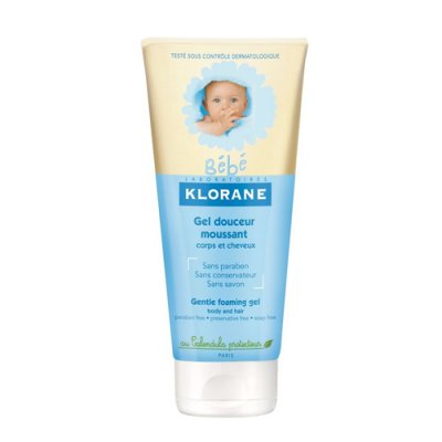 Купить klorane bebe (клоран бебе) гель для волос и тела нежный пенящийся для детей, 200мл в Балахне